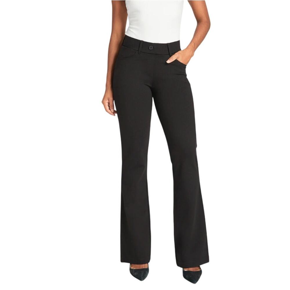 Betabrand Dress Pant Yoga Pants Bootcut Womens Black Medium